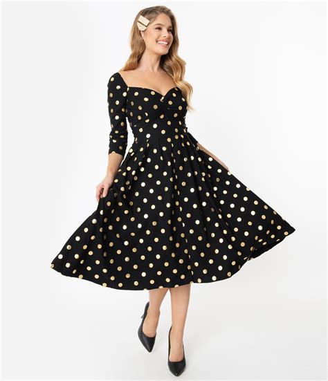 Vintage Polka Dot Dresses 50s Spotty And Ditsy Prints Polka Dress
