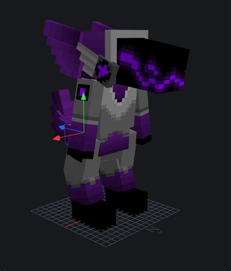Art By Me A Protogen Model I Made For Minecraft Took 4 Hours To
