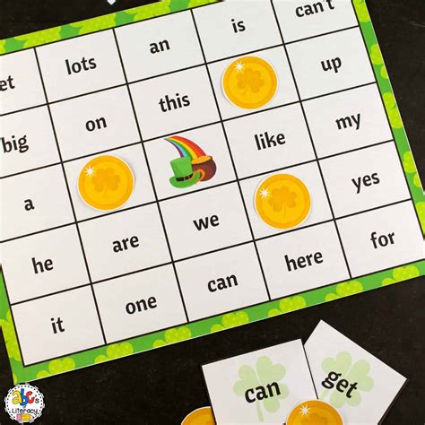 How To Play The St Patricks Day Sight Word Bingo Game