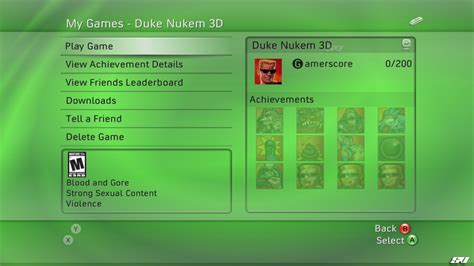 Rumour Mill Leaked Duke Nukem 3d Achievement Pics On