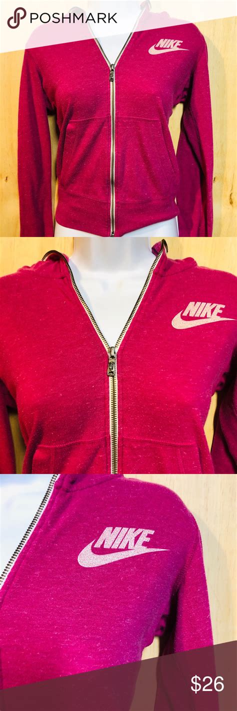 This product is made with a material widely. Nike Vintage Athletic Zip Up Hoodie Size XS