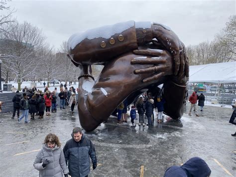 Big Bronze Penis Cousin Of Coretta Scott King Slams 10 Million Mlk Embrace Statue In Boston