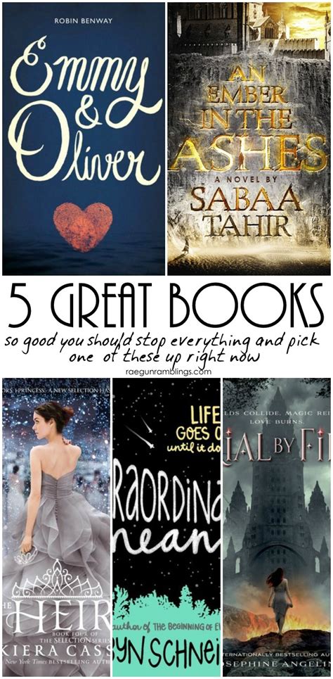 5 Great Books To Read Right Now Rae Gun Ramblings