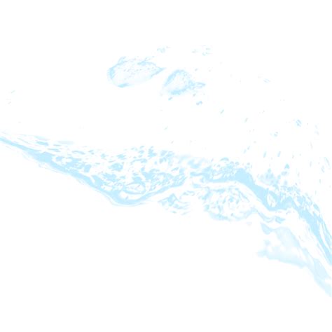 Blue Water Wave Material Watermark Flow Splash Png Transparent Image
