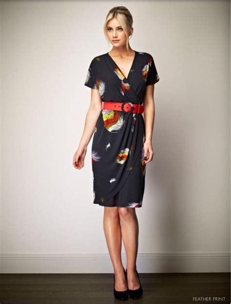 Leona Edmiston Ruby Deanne Leona Edmiston Dresses Feather Print Dress