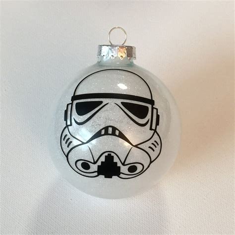 Star Wars Inspired Storm Trooper Glitter Christmas Ornament Etsy