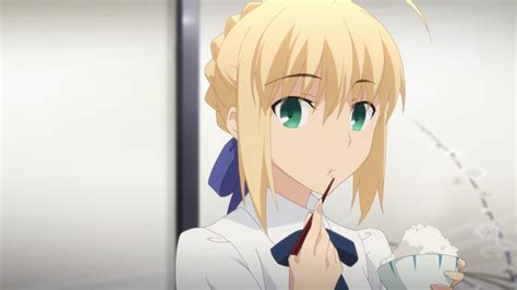 Saber Eating Rice😍 Fate Stay Night Anime Fate Stay Night Anime