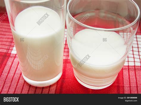 Two Glasses Milk On Image And Photo Free Trial Bigstock