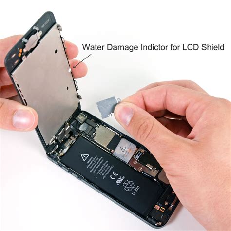 Sadly, liquid damage to iphone or ipad is not covered by the apple. Replacement for iPhone 5 Water Damage Indictor for LCD Shield
