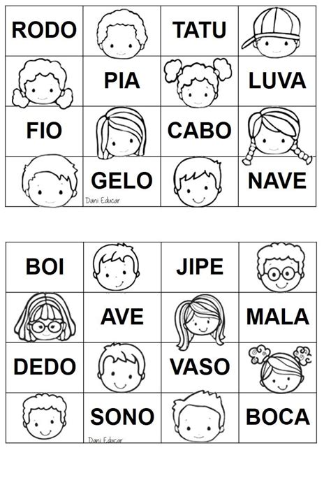 Bingo De Silabas Jogos Para Alfabetizar Alfabetizacao Caixa De Leitura