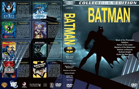 Batman Animated Movie Collection Movie Dvd Custom Covers Bamc