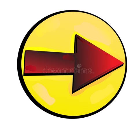 Red Arrow In Bubble Stock Vector Illustration Of Arrow 92227716