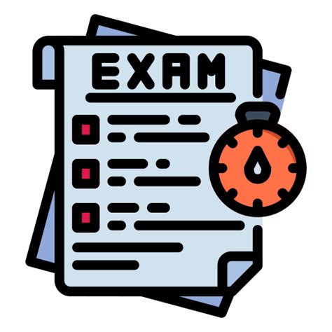 Exam Sheet Test School Study School And Education Icons