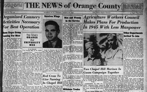 New additions of the News of Orange County Newspaper · DigitalNC