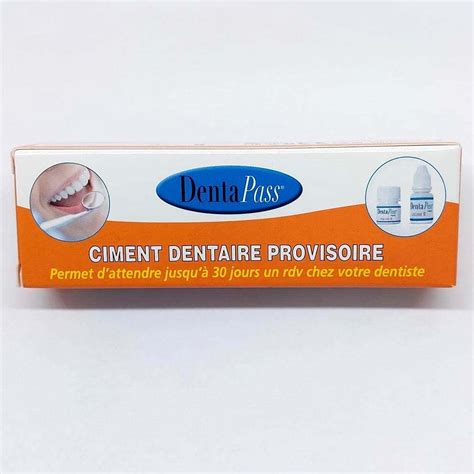 Ciment Dentaire | Colle Dentaire Pour Couronne, Bridge, Dent sur Pivot