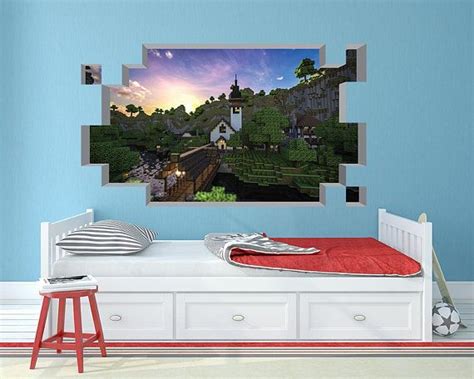 Minecraft Wall Decal Wall Stickers Gaming Minecraft Decoration Ideas