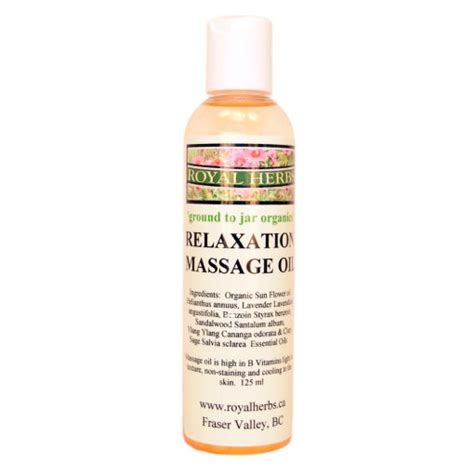 Relaxation Blend Massage Oil Royal Herbs