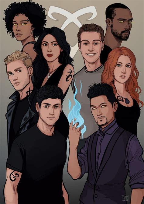 A While Back I Made This Drawing Of The Shadowhunter Cast For Oumyshot
