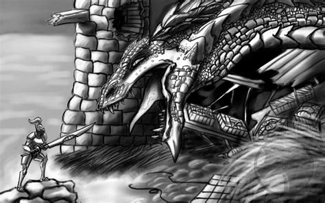 Knight Vs Dragon By Decepticoncyberwolf On Deviantart