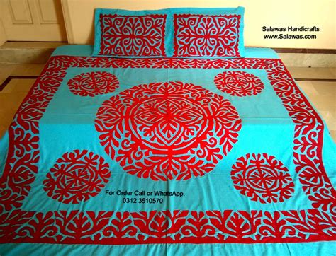 Sindhi Ralli Quilt Designs Buy Aplic Work Bed Sheets Aplic Dresses