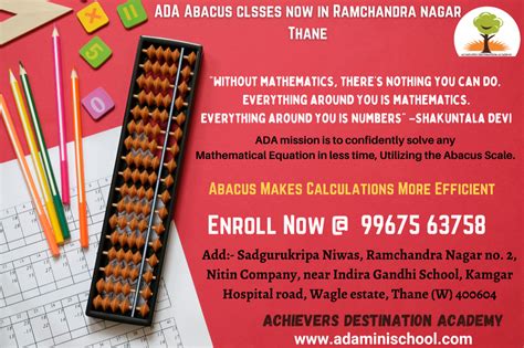 Achievers Destination Academy Ada Abacus Classes Now In Ramchandra