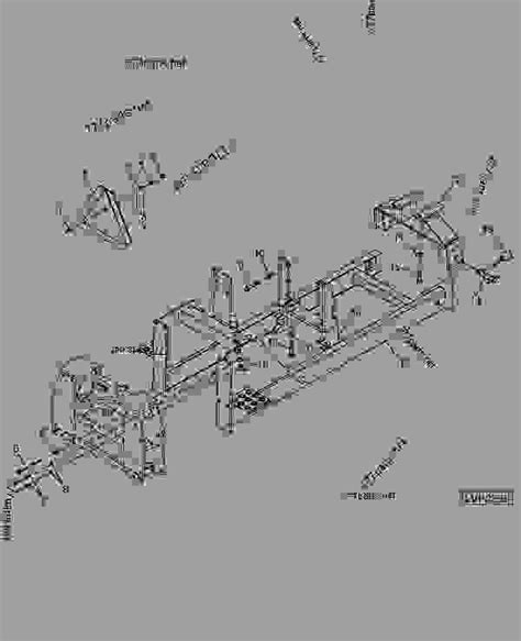 Subframe Assembly And Miscellaneous Parts Backhoe John Deere 485