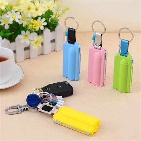 Mini 2600mah Casual Keychain Design Portable Mobile Charger Power Bank