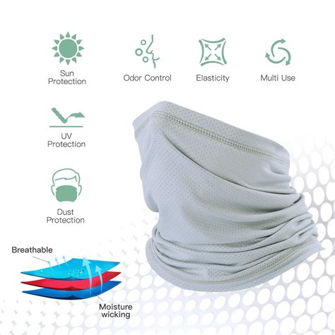 Qinglonglin Summer Sun Protection Cooling Face Mask Bandana Breathable