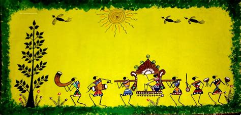️colorful Warli Painting Images Free Download