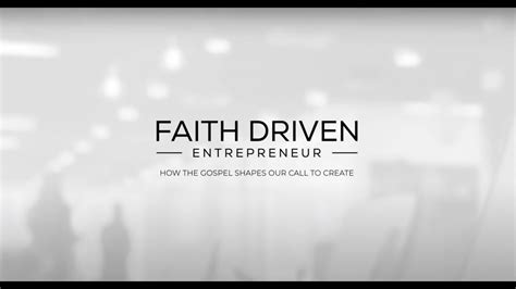 Faith Driven Entrepreneur Video Series Trailer Youtube