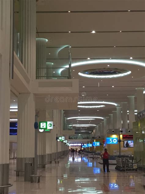 Terminal 3 Emirates At Dubai International Airport In The Uae Editorial