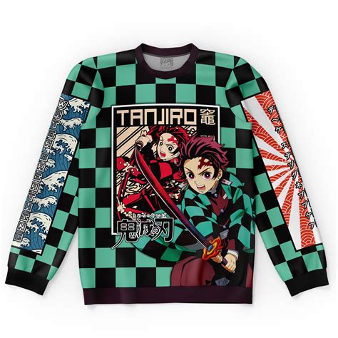 Kamado Tanjiro Haori Demon Slayer Streetwear Sweatshirt Otaku Treasure