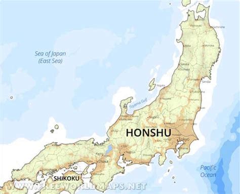 Maybe you would like to learn more about one of these? Honshu Physical Map