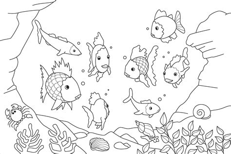 While your child is busy by coloring drawings you can do your errands. Simple fish coloring pages download and print for free