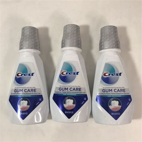 3pk Crest Gum Care Mouthwash Cool Wintergreen 169 Fl Oz Ebay