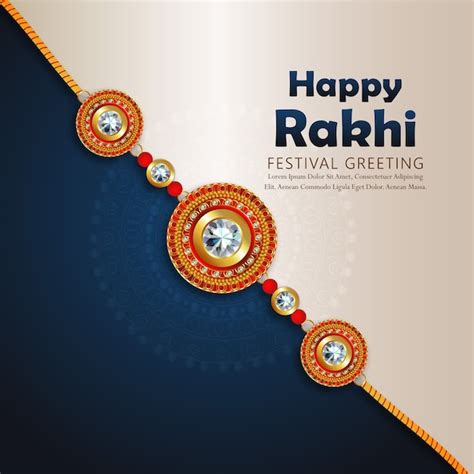 Premium Vector Rakhi Card Design For Happy Raksha Bandhan Celebration