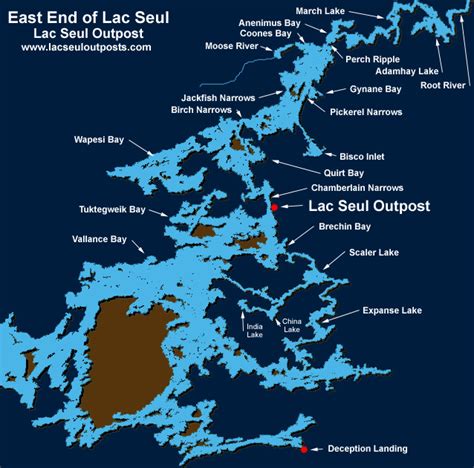 Lac Seul Lake Map Zip Code Map