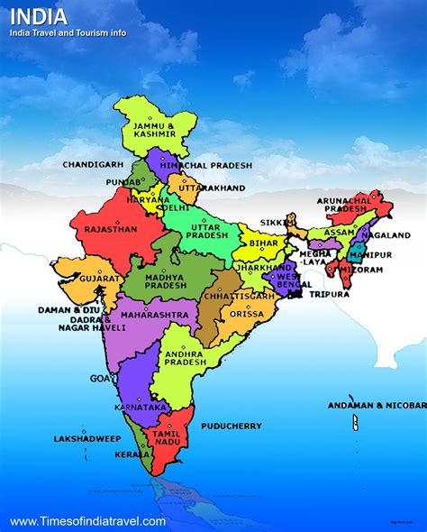 Maps Of India Big Political Maps Of India