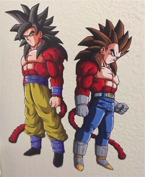 The hair on vegeta's body is more of a fluorescent orange/red than the dark red it should be. Dragon Ball Z Dragon Ball GT Super Saiyan 4 Goku Vegeta ...