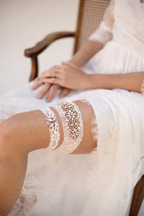 Mesh and sculpted garter with resizer non rigged. Lace Wedding Garters: These Heirloom Bridal Garters Are ...