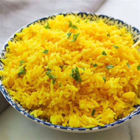 Easy Rice Cooker Turmeric Yellow Rice A Peachy Plate