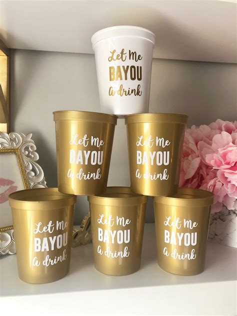 Personalized Bachelorette Party Favor Cups