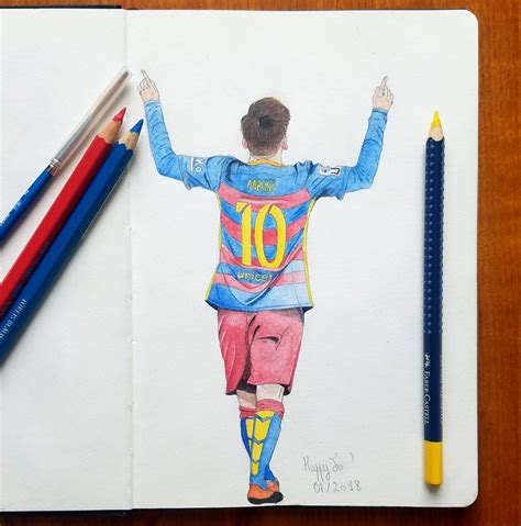 Leo Messi Drawing Drawing Blog Of Happyjo Drawings