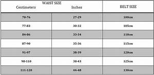 Belt Size Chart For Cmc Belts Classy Men Collection