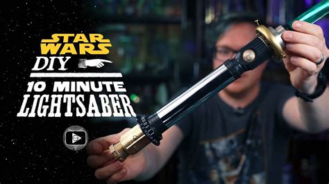 Easy Lightsaber In 10 Minutes Star Wars Diy Youtube