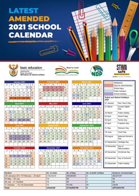 South Africas Updated 2021 School Calendar Including New Term Dates