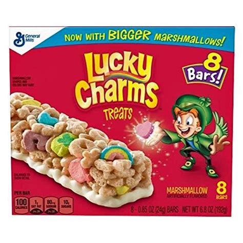 Lucky Charms Marshmallow Treats 8 Ct Box Pack Of 3