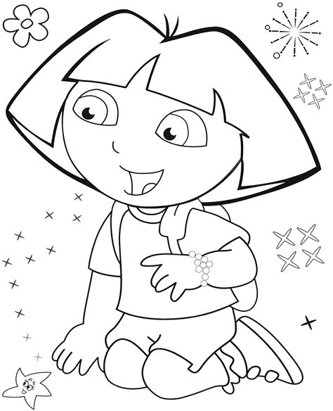 Here we have collated the top 25 dora coloring pages to share these lovely free printable dora coloring pages online with your kids and tell us which one was their favorite. Dora the Explorer Coloring Pages Printable - Get Coloring Pages