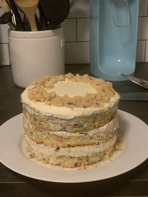 Made The Milk Bar Birthday Cake In Honor Of My Reddit Cake Day Lots Of