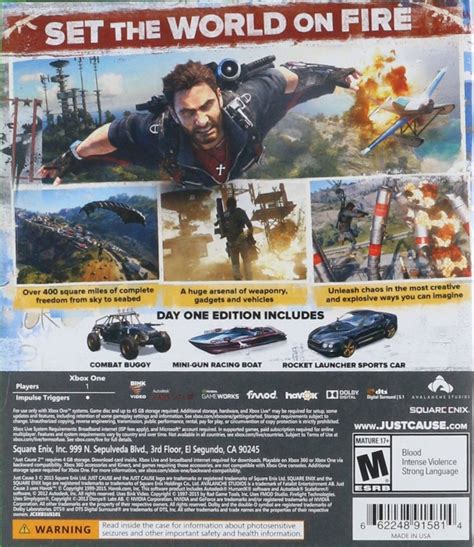 Just Cause 3 For Xbox One Sales Wiki Release Dates Review Cheats